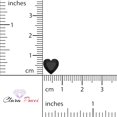 thumbnail image 3 of 2 ct 8.0x8.0mm Heart Cut VVS1 Natural Black Onyx December Birthstone, 3 of 4