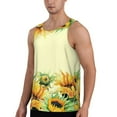thumbnail image 2 of Easygdp Sunflowers On A Yellow Background Men's Tank Top, Sleeveless Muscle T Shirts, Breathable, Quick-Dry, Loose for Gym, Running, Fitness - XX-Large, 2 of 9