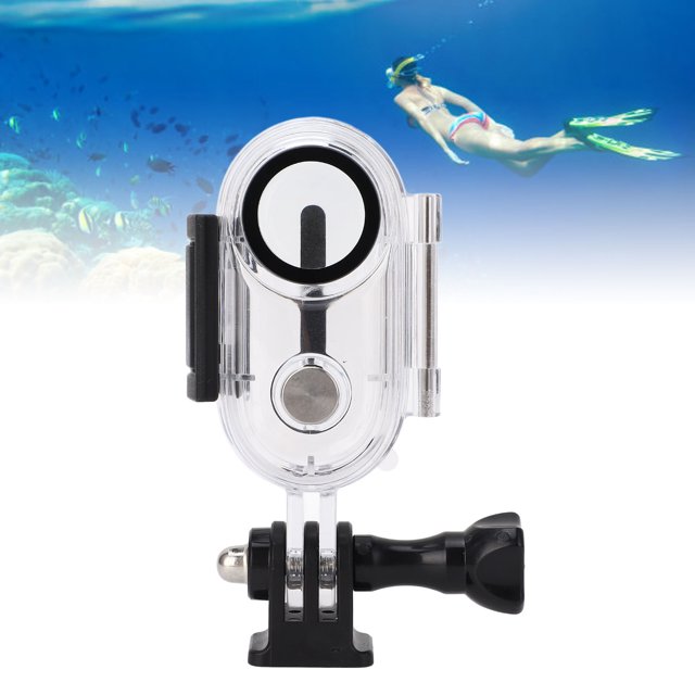Coque de Protection Étanche pour Caméra D\'action, Coque de Protection pour Plongée sous-Marine 40M Acier Inoxydable 304 Anneaux d'Étanchéité pour GO3S