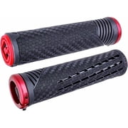 Odi F35CFBR-R CF V2.1 Lock-On Grips - 135mm - Pearl Black/Red with Matte Red