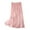 Pink, variant on yillto Women's Summer Skirts Pleated High Elastic Waist Causal Ladies Beach Vacation Long Maxi Skirt
