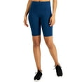 thumbnail image 3 of Ideology Women’s Essentials Sweat Set Biker Shorts, X-Small, Navy, 3 of 5