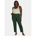 thumbnail image 2 of JMS Just My Size by Hanes Women's Plus Size 2 Pocket Pull On Pants, Single and 2 Pack, 2 of 5