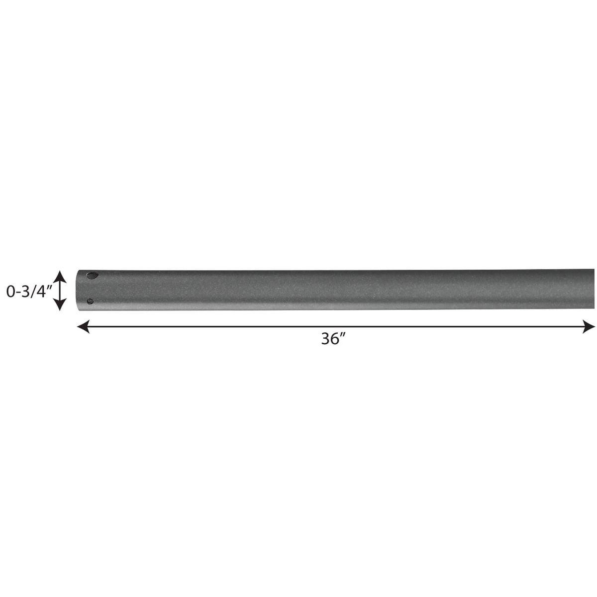 Progress Lighting P2606-80 36-Inch Fan Downrod Forged Black by Progress Lighting　並行輸入品 Progress Lighting Downrod in Painted Nickel from Fan Downrod collection -  P2606-152