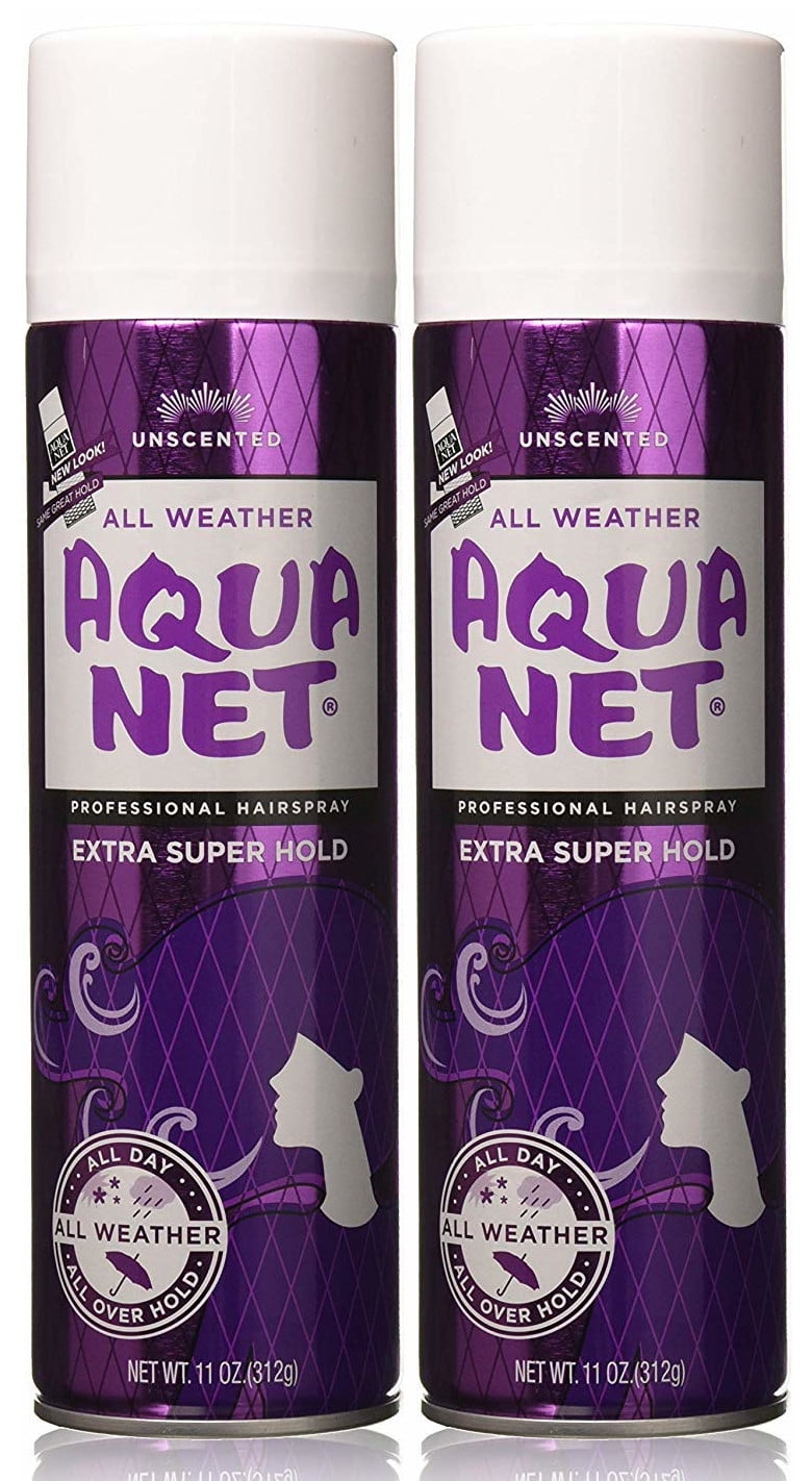 Aqua Net Hair Spray Extra Super Hold, Unscented, 11 oz, 2 Pack