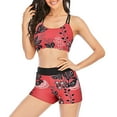 thumbnail image 3 of CONZONE Womens Bikini Sets With Shorts 2 Peice Swimsuits for Women High Waisted Graphic Lightweight Summer Beach Bathing Suits, 3 of 6