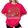 thumbnail image 4 of Pink Women's Short Sleeve T-shirt, Geller Cup Shirt Friends Tv Show Tee Football Trophy Graphic Tee Retro 1996 Geller Bowl Shirt Shirt Funny Thanksgiving Football Shirt,Women's Short sleeve T-shi, 4 of 6