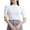 White, variant on Tiweut Women Casual Tshirts Turtleneck Slim Fit Half Elbow Short 3/4 Sleeve Tights Solid Color Lady Tees Black