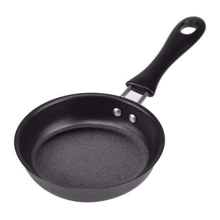 

TONKBEEY Mini Cooking Pan Non-Stick Iron Frying Pan DuPont Coating Portable Long Handle F