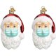thumbnail image 3 of Colgante Papá Noel con máscara, adornos navideños en 3D, adornos para árboles de Navidad Árbol de Navidad Colgante adornos para árboles de Navidad Regalos de Navidad Adepaton HFP-0465, 3 of 8