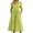 Green, variant on GJSYRH Womens Casual 3/4 Sleeve Shirt Dress Button Down V Neck Tiered Collared Flowy Maxi Dress Green XL