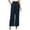 Navy, variant on Bmisegm Women's Casual Wide Leg Trousers High Waist Comfortable Dress Pants Work Pants with Pockets for All Seasons Grey XXL