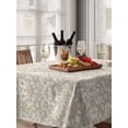 thumbnail image 6 of Beige Damask Table Cloth, Vintage Country Scroll Floral Patterned Waterproof Tablecloth for Rectangle Tables, Reusable Washable Fabric Table Cover for Restaurant Kitchen Dining Tables 60"x84", 6 of 6