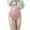 Pink, variant on HVOBTTY Breathable Panties for Women, Womens Underwear, Women's Transparent Lace Hip Lift with No Traces Large Size Tight Waist Style Hip Lift Women's Underwear Beige, XXL