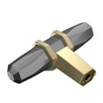 thumbnail image 3 of Amerock Bp36647l London 9/16" Bar Cabinet Knob - Black Chrome / Satin Nickel, 3 of 7