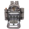 thumbnail image 1 of Mochila Cesta de Picnic Hap Tim para 4 Personas con Manta Gris, 1 of 6