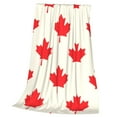 thumbnail image 3 of Bingfone Happy Canada Day Print Flannel Fleece Blanket Throw Blanket For Bed,Sofa,Couch,Travel,Camping(50"X40"), 3 of 9