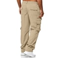 thumbnail image 4 of Men's Stretch Military Pants Water-Resistant Elastic Waist Cargo Pants with Multi-Functional Pockets Quick Dry Pants Lightweight Durable Ripstop Cargo Pants Trousers,Brown 3XL, 4 of 4