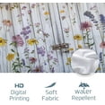 thumbnail image 4 of Spring Country Barn Door Shower Curtain Set, Farmhouse Style Wooden Flower Shower Curtain Rustic Floral Bathroom Decor Polyester Fabric-62" x 72", 4 of 13