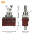 thumbnail image 6 of PrePat Heavy Duty 20A 125V & 15A 250V Toggle Switch SPST On-Off Amp 2 Terminal Car Boat, 6 of 7