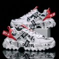 thumbnail image 1 of Zapatos de verano transpirables para hombre, estilo coreano, de moda, deportivos a juego, informales, con aumento, zapatos de moda para papá para hombre, 1 of 5