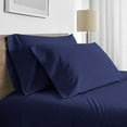 thumbnail image 4 of Modern Living 300 Thread Count Standard Evening Blue Pillowcases, 4 of 8