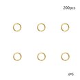 thumbnail image 4 of 200pcs 6x5mm Golden Spring Rings Bag Buckle Split Circle Stainless Steel Key Chain Rings, 4 of 7