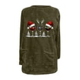thumbnail image 4 of Christmas Sweatshirts Women Wine Glass Sherpa Pullover Oversized Fuzzy Fleece Sweater Loungwear, 4 of 5