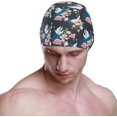 thumbnail image 2 of FYBTO Swimming Cap Crane Japanese Magnolia Unisex Adult FYBTO Polyester, 2 of 4