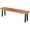 1, variant on RELAX4LIFE 60’’ Outdoor Bench Acacia Wood, 3-Person Backless Patio Benches with Heavy Duty Metal Frame, Wooden Picnic Dining Garden Bench for Outside Backyard Park Porch, 800 LBS Weight Capacity