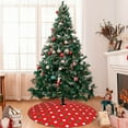 thumbnail image 7 of Picia White and Green Polka Dot Print Christmas Tree Skirt , Christmas Tree Skirt Ornaments for Merry Christmas Holiday Party Decorations Indoor Outdoor-48", 7 of 7