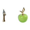 thumbnail image 1 of Figura Decorativa Ligera De Una Mujer Tribal Africana, Ideal Para Hoteles, Cafeterías, Estudios Y Fiestas. Adorno De Cerámica. Escultura De Fruta., 1 of 8