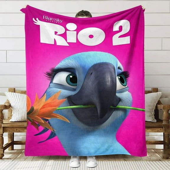 Movie Rio Throw Blanket Gifts for Fans Lover Girls Boys Women Present Hoodie Him Bed 60"x80"