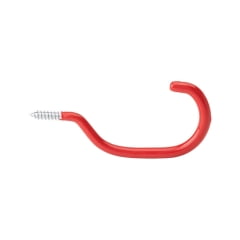 

6PC National Hardware National Hardware - N271-015 - 5.88 in. L Vinyl Coated Red Steel Bicycle Hook 40 lb. capacity - 1/Pack