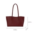 thumbnail image 5 of WeaveCC Handwoven PU Y2K Tote Bag Set Halloween Shoulder Purse Fall Gift for Women, 5 of 7