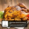 thumbnail image 4 of UPOUART 1Pcs Grille à Poulet Grillé Plateau en Acier Inoxydable pour Cuisine Maison, 4 of 7