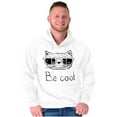 thumbnail image 3 of Be Cool Hipster Cat with Glasses Hoodie Sweatshirt Women Men Brisco Brands X, 3 of 6