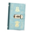 thumbnail image 3 of Binder de ahorro de dinero compacto con bloqueo combinado con 100 piezas en efectivo envueltos Azul, 3 of 8