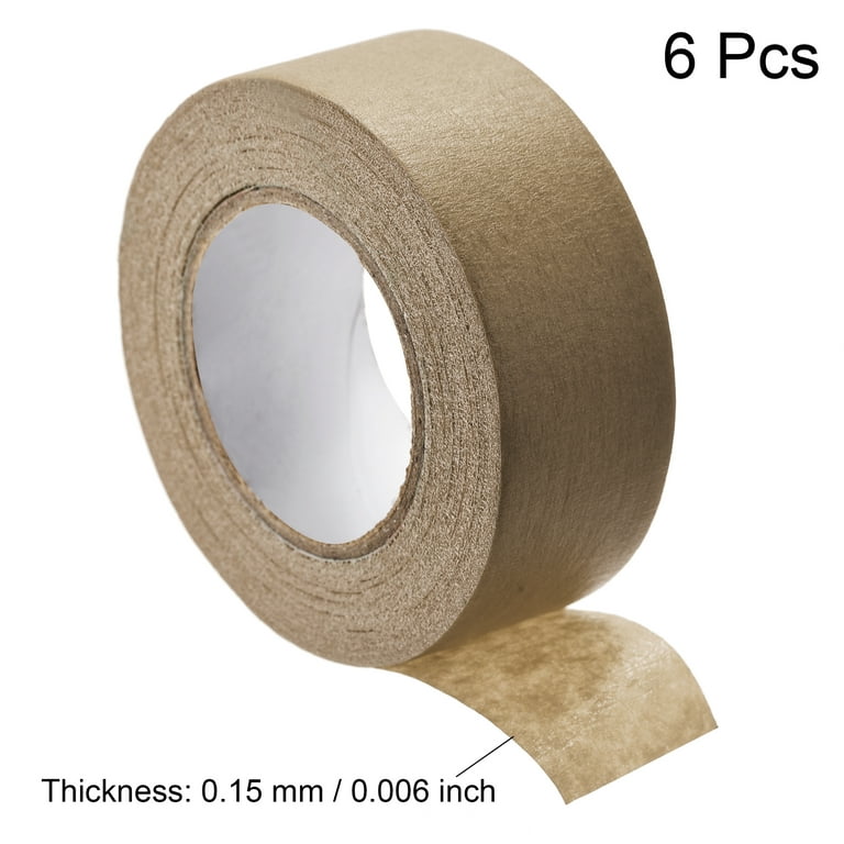Uxcell 6Pcs 25mm 1 inch Wide 20m 21 Yards Masking Tape Painters