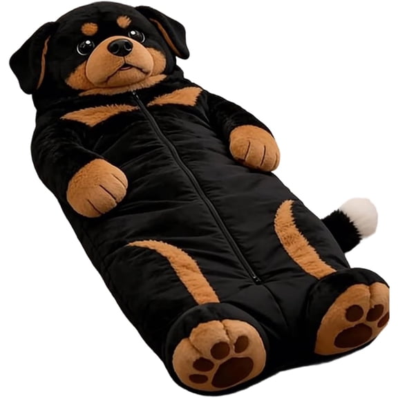 XIBUFE Giant Fluffy Cat Sleeping Bag for Adults - Soft Plush Cat Shaped Sleeping Bag for Human, Cozy & Warm Envelope Style Blanket Animal Shaped Sleep Bags for Home Camping Travel