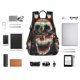 thumbnail image 4 of Balery Glitch Screaming Skull Mochila Ligera para Hombres y Mujeres – Resistente y Impermeable, Ideal para la Escuela, el Trabajo, los Viajes y el Uso Diario, 4 of 7
