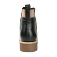 thumbnail image 3 of Journee Signature Womens Genuine Leather Bristol Round Toe Block Heel Chelsea Booties, 3 of 8