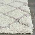 thumbnail image 3 of SAFAVIEH Dallas Jerrie Geometric Shag Area Rug, Ivory/Grey, 5'1" x 7'6", 3 of 4