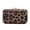 Brown, variant on Elegant Leopard PU Leather Crystal Bow Top Hard Clutch