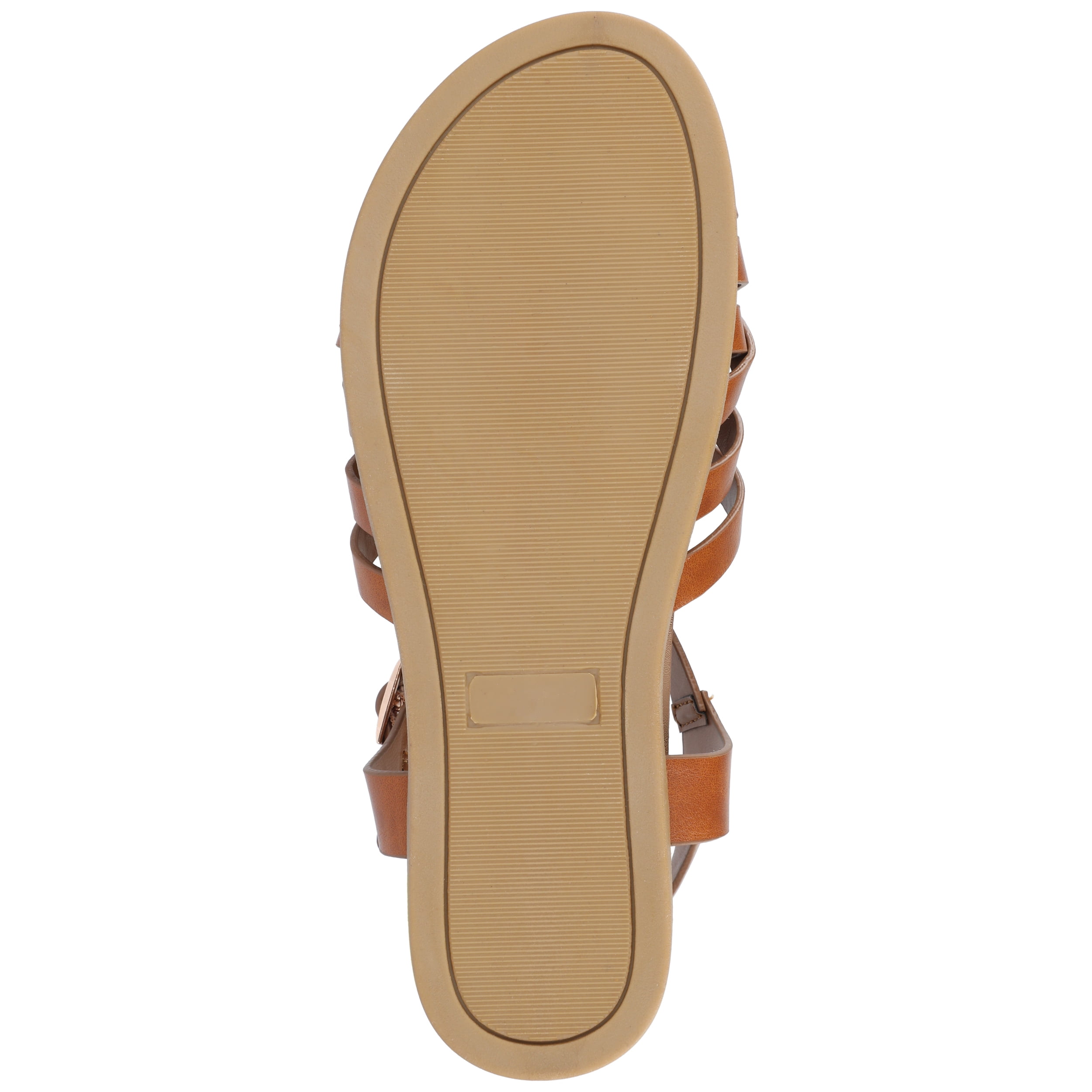 Journee Womens Kimmie Ankle Strap Flat Sandals