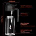 thumbnail image 6 of 16oz Oil Dispenser Bottle for Kitchen - 2 in 1 Olive Oil Dispenser and Oil Sprayer - 470ml Olive Oil Bottle - Oil Sprayer for Cooking, Kitchen, Salad, Barbecue 2Pcs Black, 6 of 6