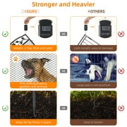 5pcs Panel Metal Garden Fence Tall Pet Dog Playpens Edging Fencing with Lockable Gate, 23.6x43.3inch