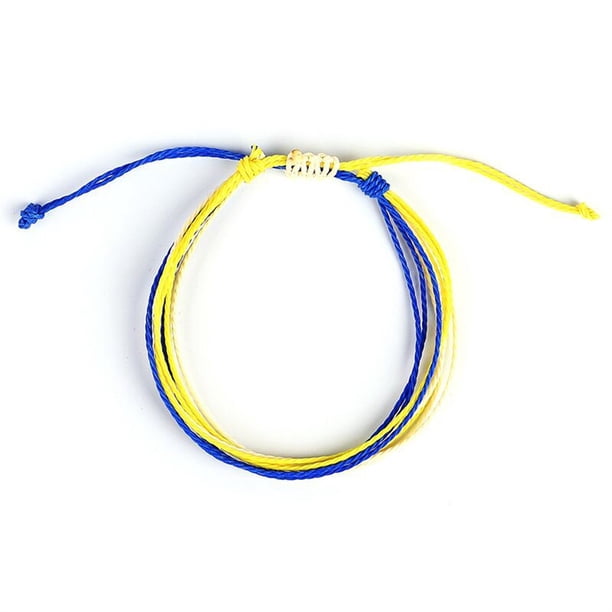 sweethay de hilo hecha a mano regalo creativo para chicas adolescentes azul oscuro + amarillo azul oscuro + amarillo 50Conjunto