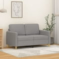 thumbnail image 1 of vidaXL 2-Seater Sofa Light Grey 120 cm Fabric, 1 of 5