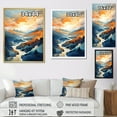 thumbnail image 4 of Designart "Whispering Scenery Of The Mountains" Landscape Mountains Floater Framed Canvas Wall Art, 4 of 5